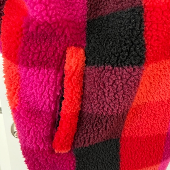 A NEW DAY | Women’s Plus Size Fleece Zip-Up Sweatshirt Plaid Pattern (4X) - Picture 7 of 11